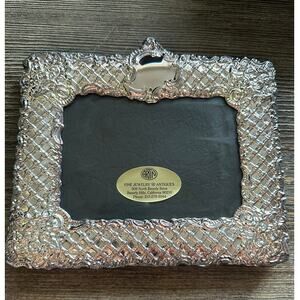 Vintage Ornate Sterling Silver Lattice Frame Circa 1980 Lot of 3 Frames